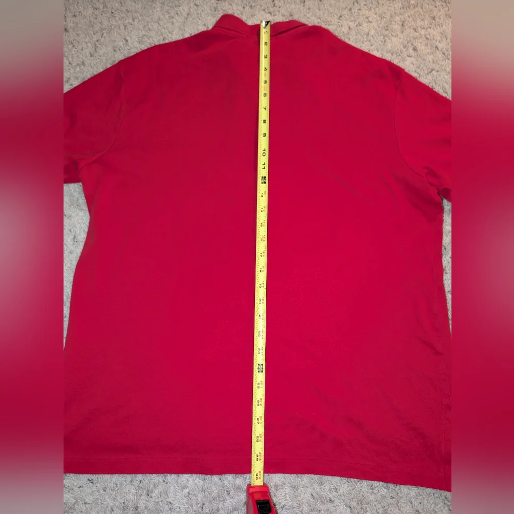 Polo Ralph Lauren Mens Red Classic Fit Short Sleeve Polo Shirt Size XL